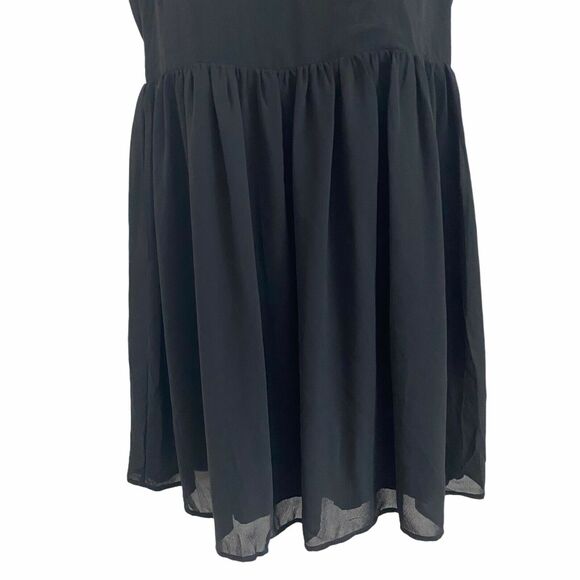 Sunday in Brooklyn Large Dress Sheath Sleeveless Black Lined Short Mini NWT FLAW - Picture 4 of 12